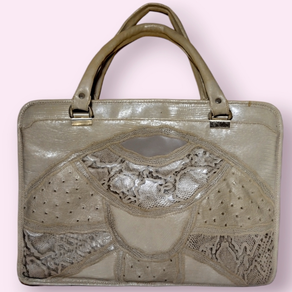 Original By Caprice Croc Patterned Shoulder Bag
